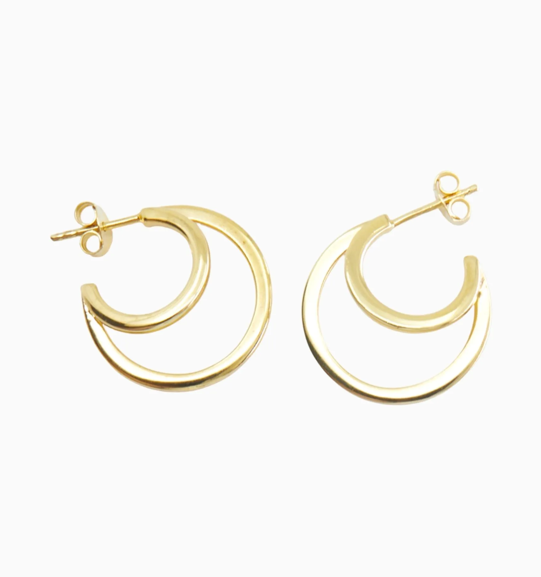 Duo Gold Hoops