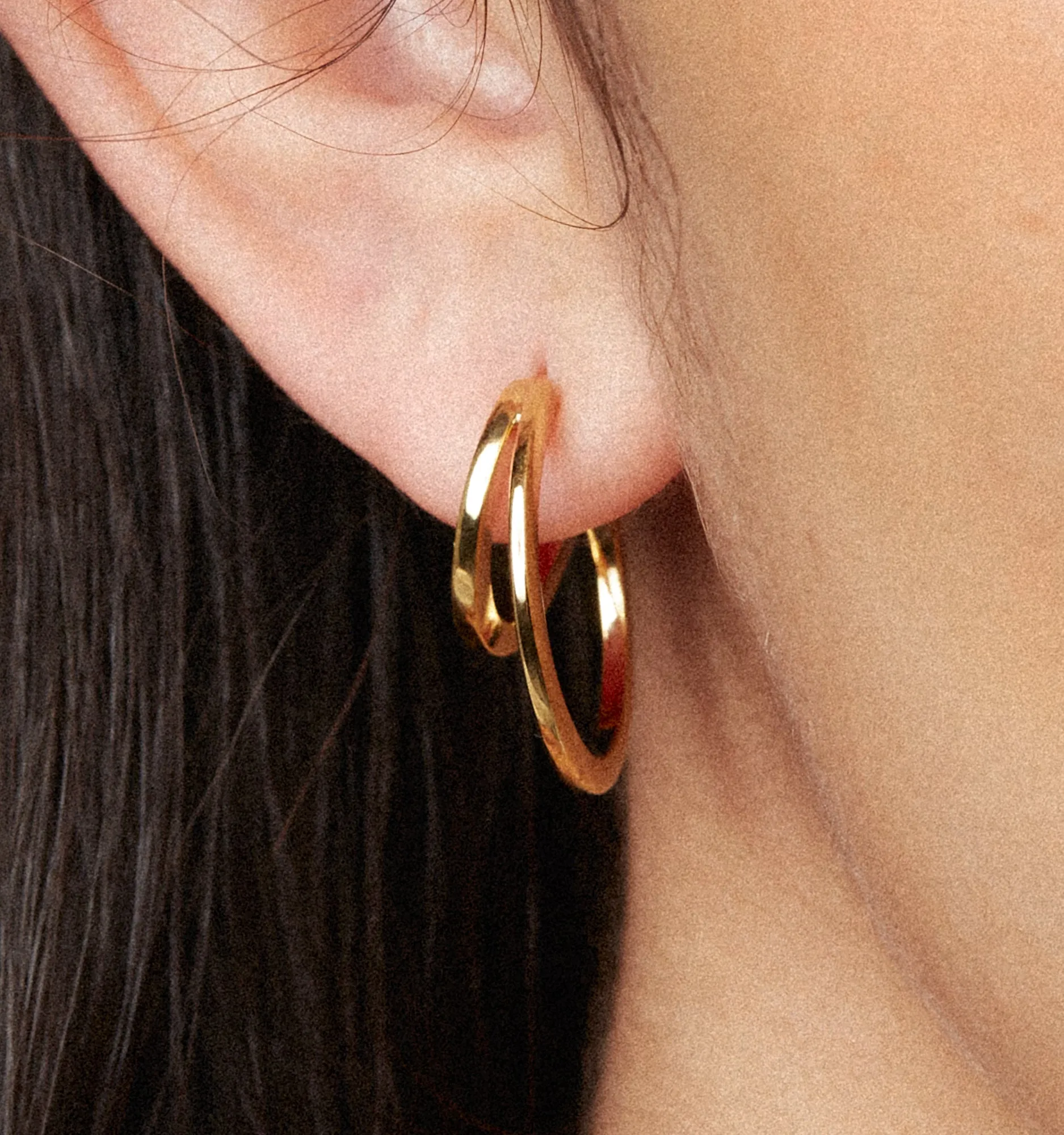 Duo Gold Hoops