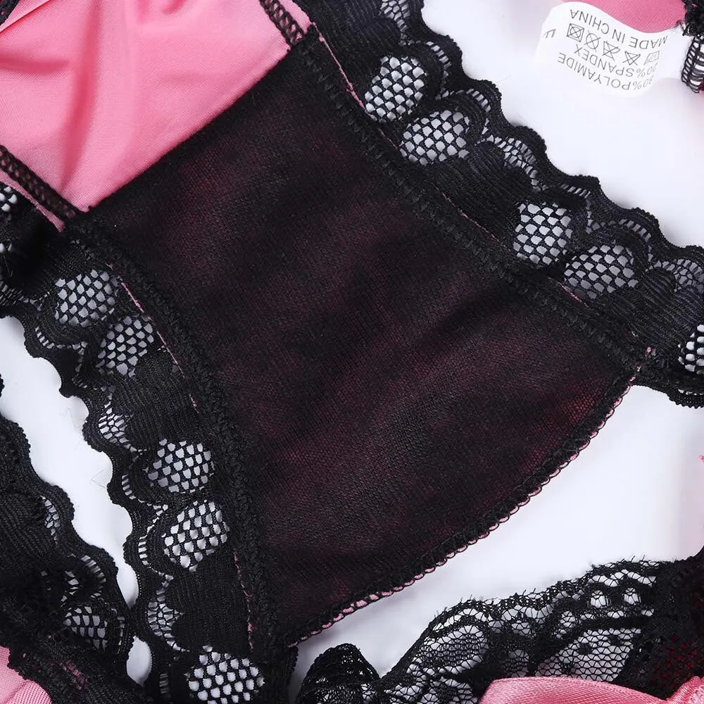 'Easy Access' Crotchless Bow Underwear, Open Crotch Panties.