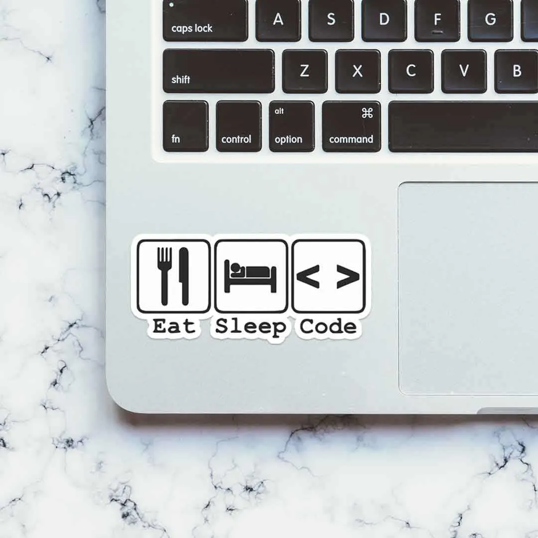 Eat Sleep Code Sticker