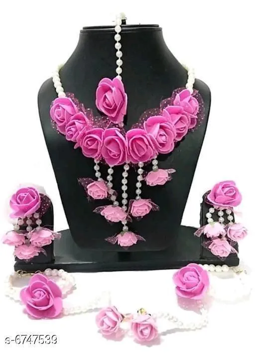 Elegant Flower Jewellery Sets