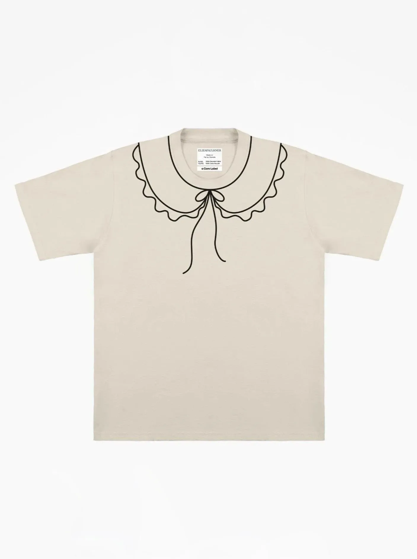 ELIZA FAULKNER - Recycled trompe l'oeil tee beige