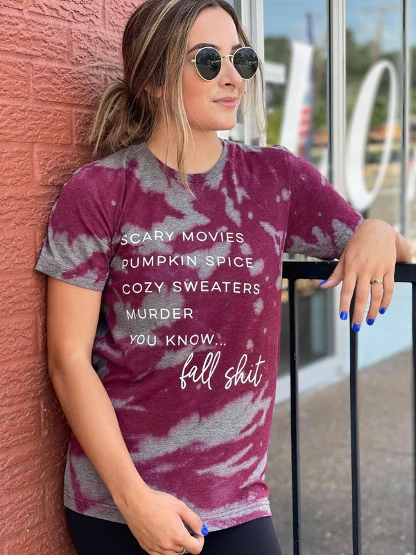 Fall Shit Distressed Tee - Unisex Shirt