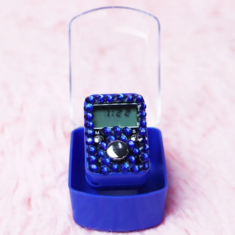 Fancy Finger Ring Tasbeeh in a Box – Diamond Tally Counters with Time Function