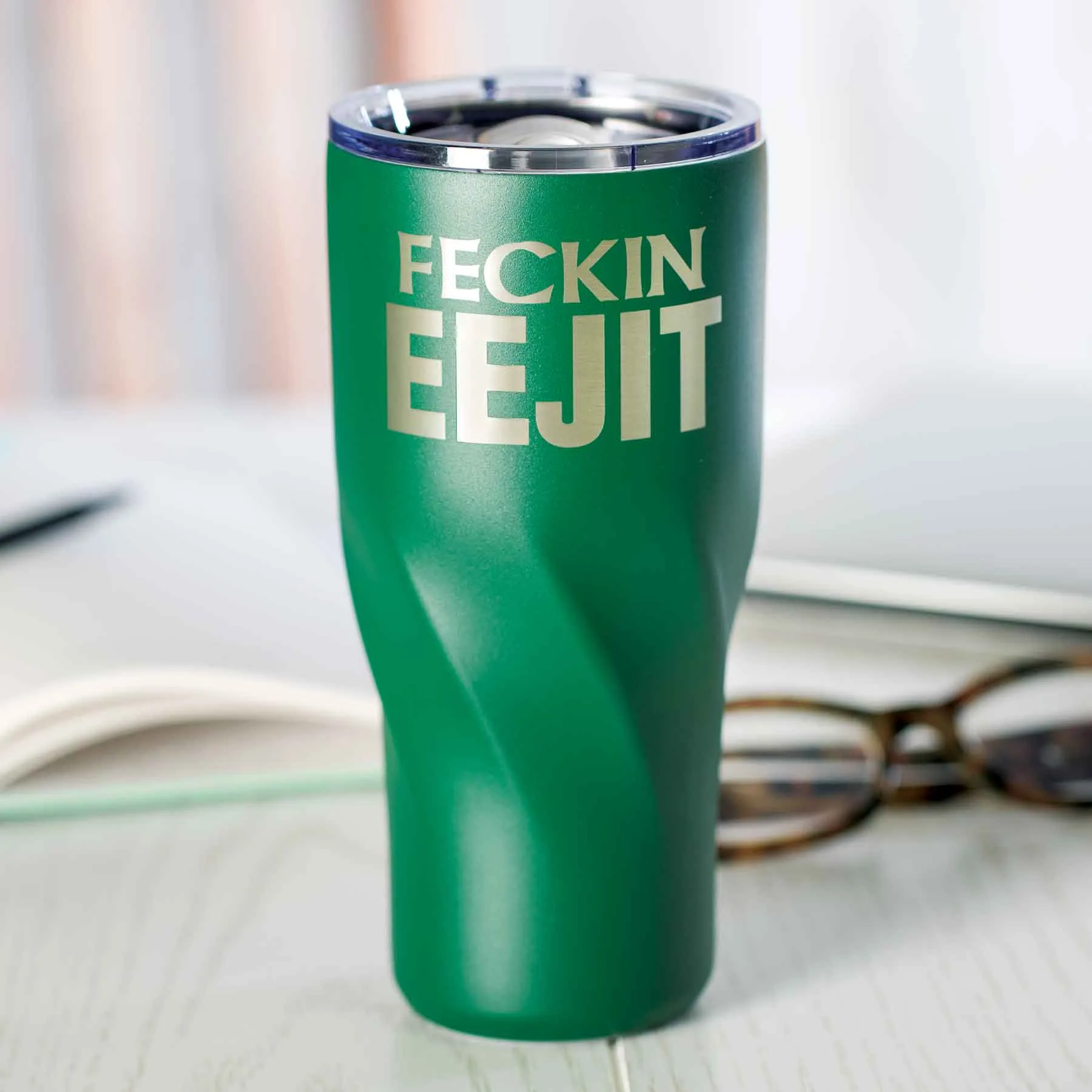 Feckin' Eejit Tumbler, Green