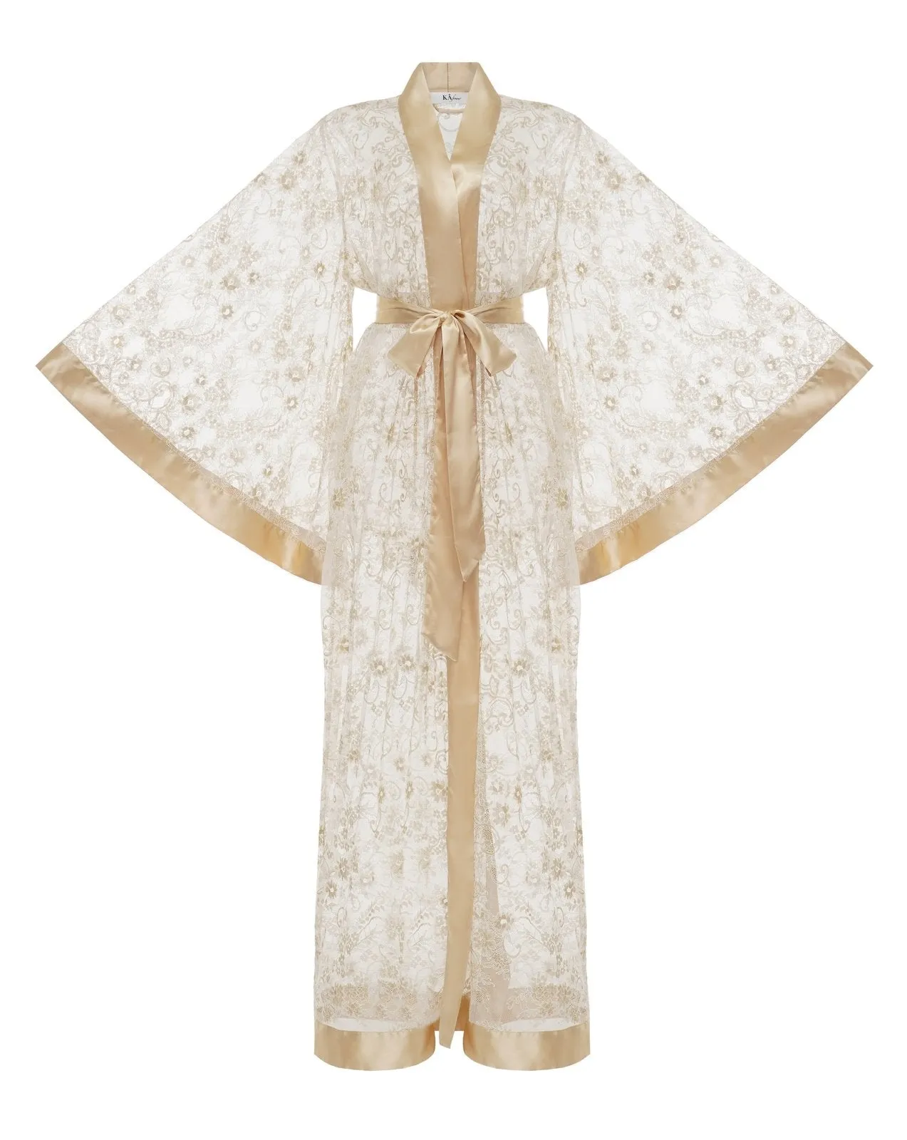 Florence Long Sheer Sexy Lace Robe