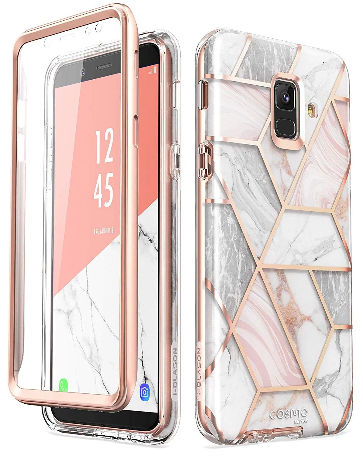 Galaxy A6 Cosmo Case - Marble Pink