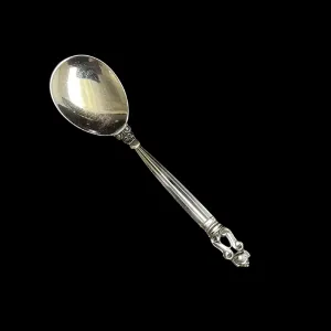 Georg Jensen Acorn 925 Sterling Silver Sugar Spoon