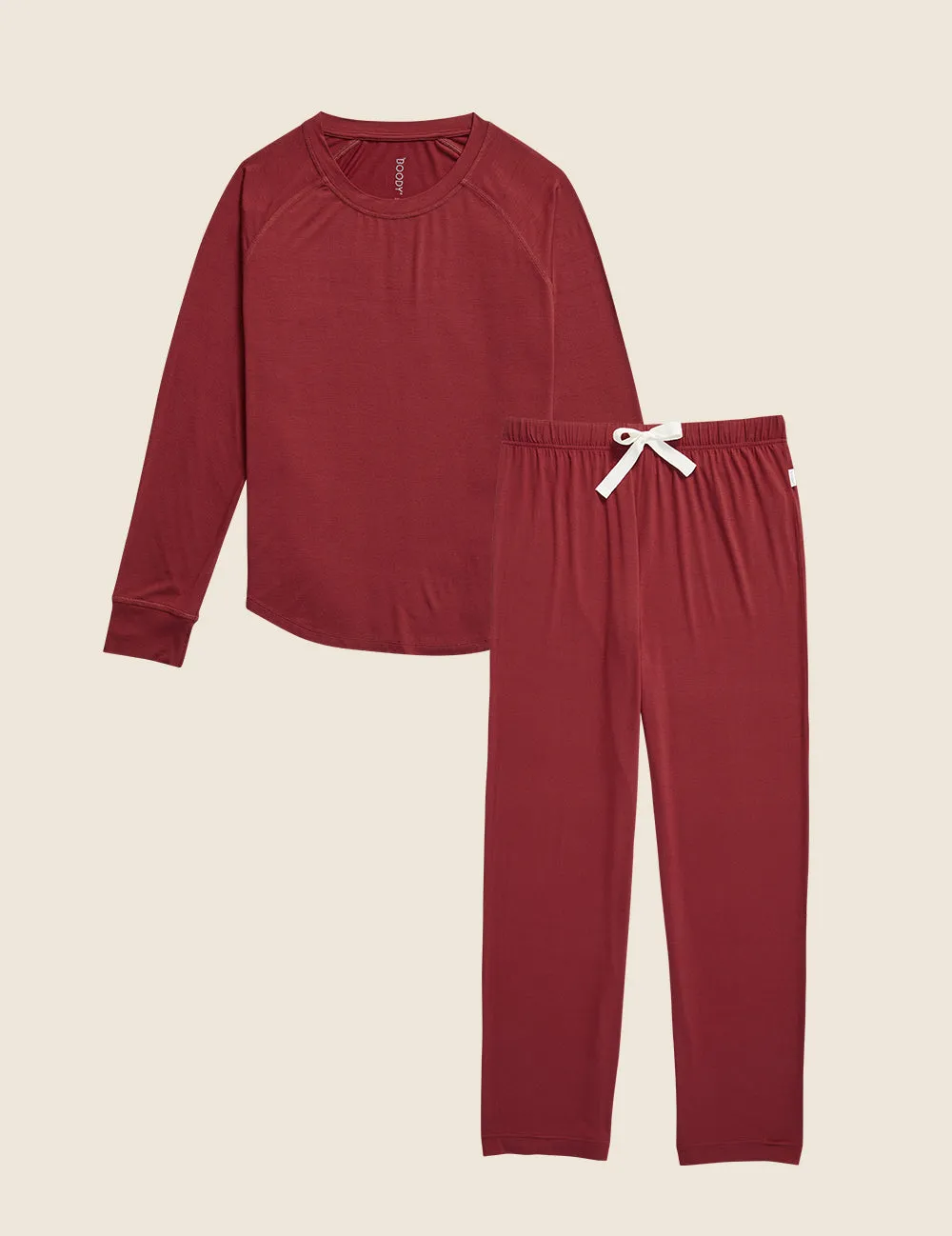 Giftbox - Goodnight Raglan Sleep Top & Goodnight Sleep Pants - Ruby