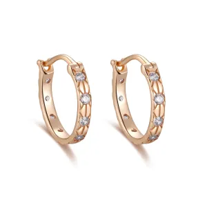 Gold Huggie Earrings - Celestial