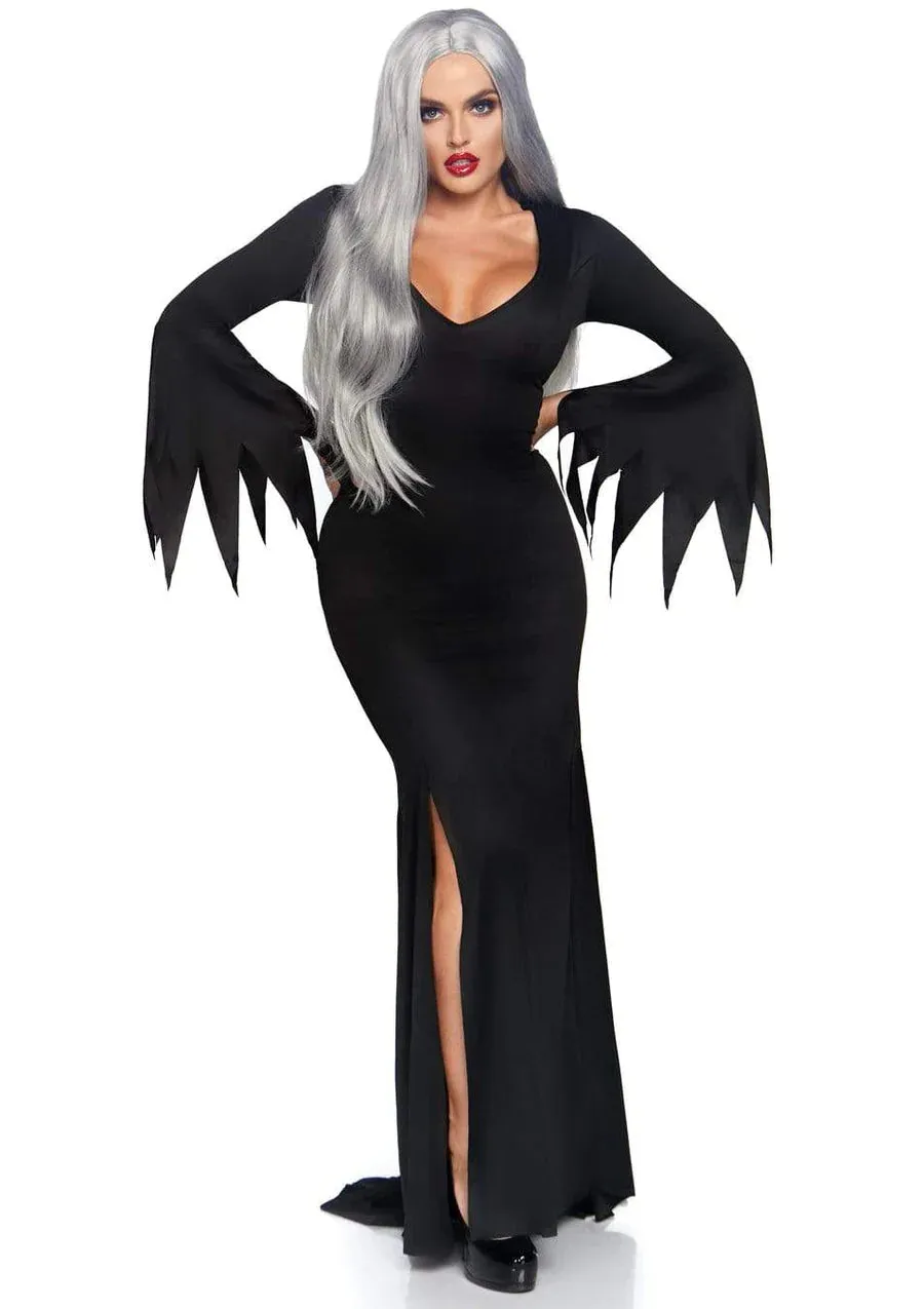 Gothic Floor Length Bodycon Dress