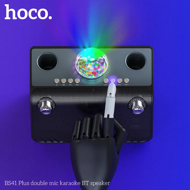 HOCO BS41 Plus Double mic Karaoke Wireless BT Speaker