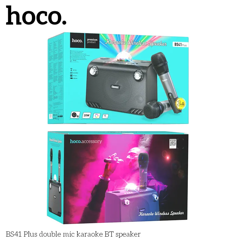 HOCO BS41 Plus Double mic Karaoke Wireless BT Speaker