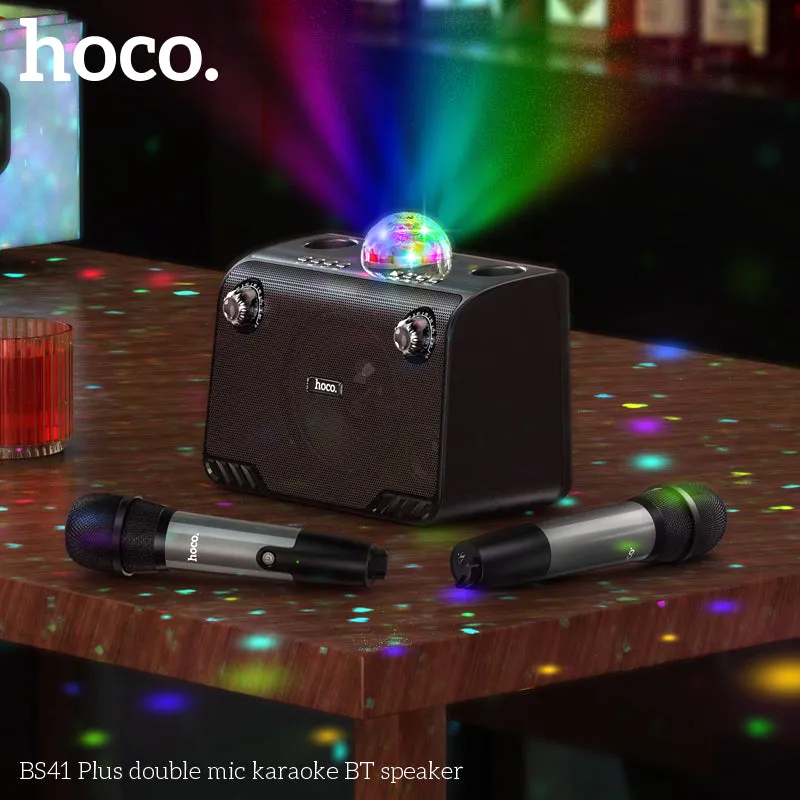 HOCO BS41 Plus Double mic Karaoke Wireless BT Speaker