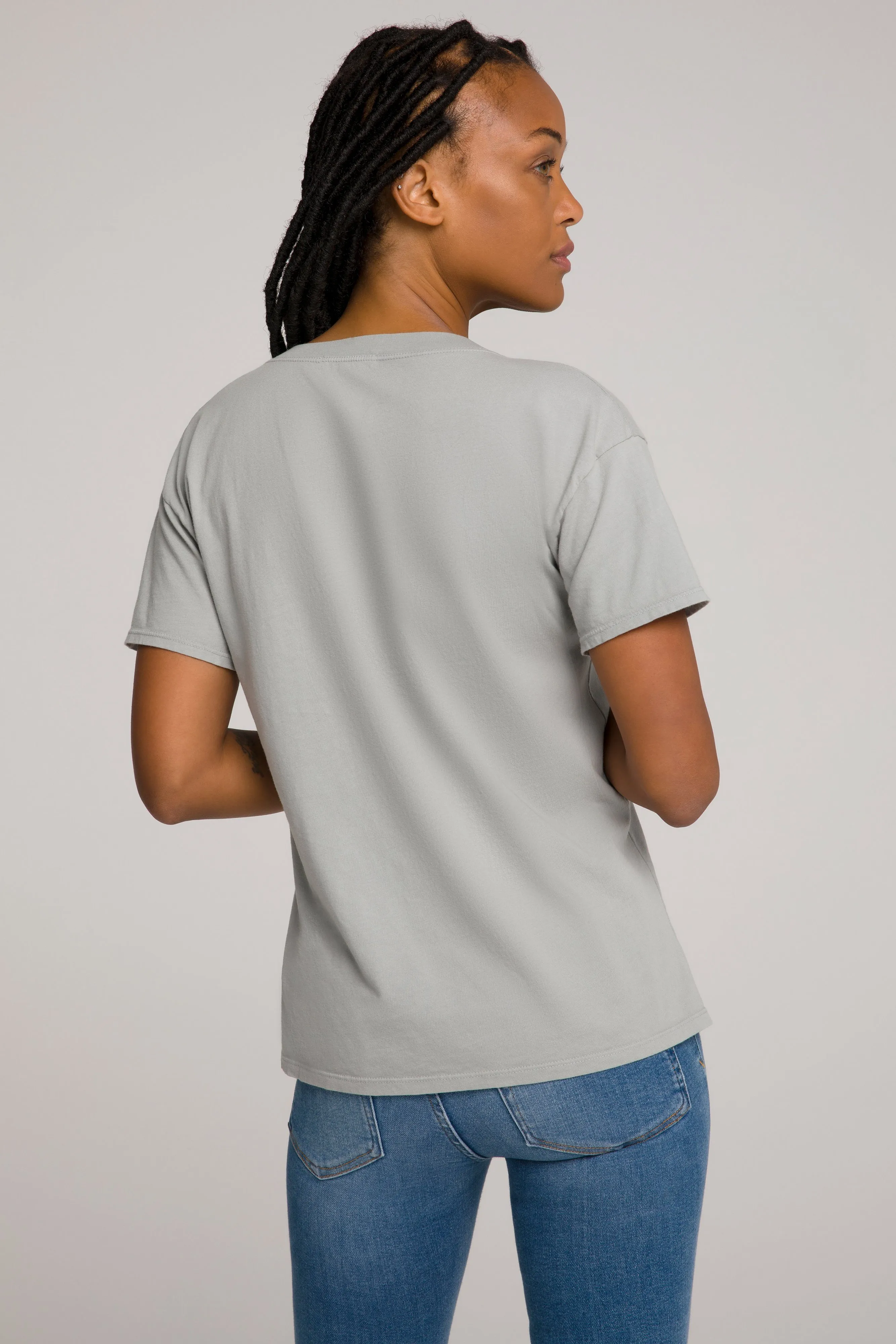 JERSEY V-NECK TEE | SAGE001