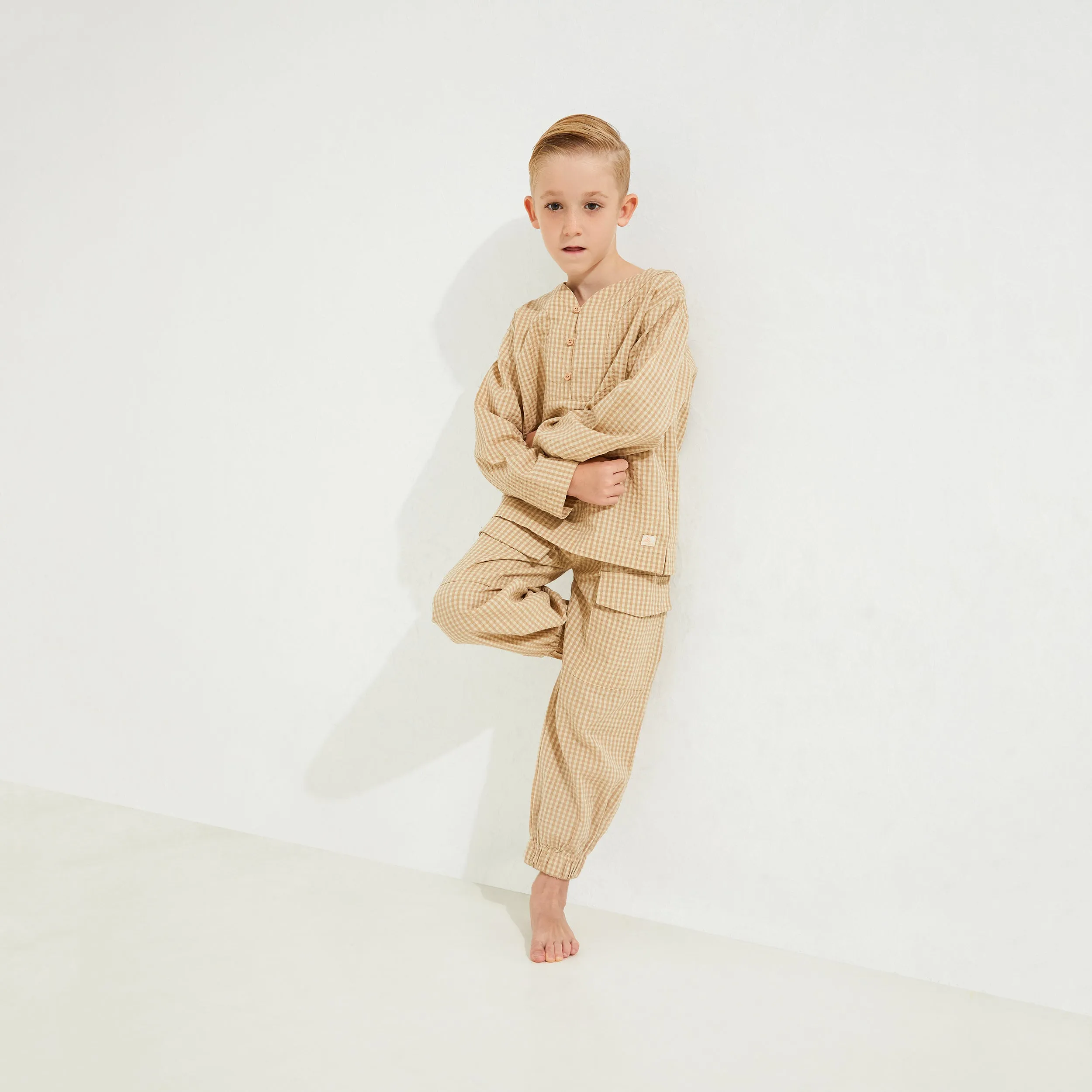 Kids Serene Beige Nightsuit