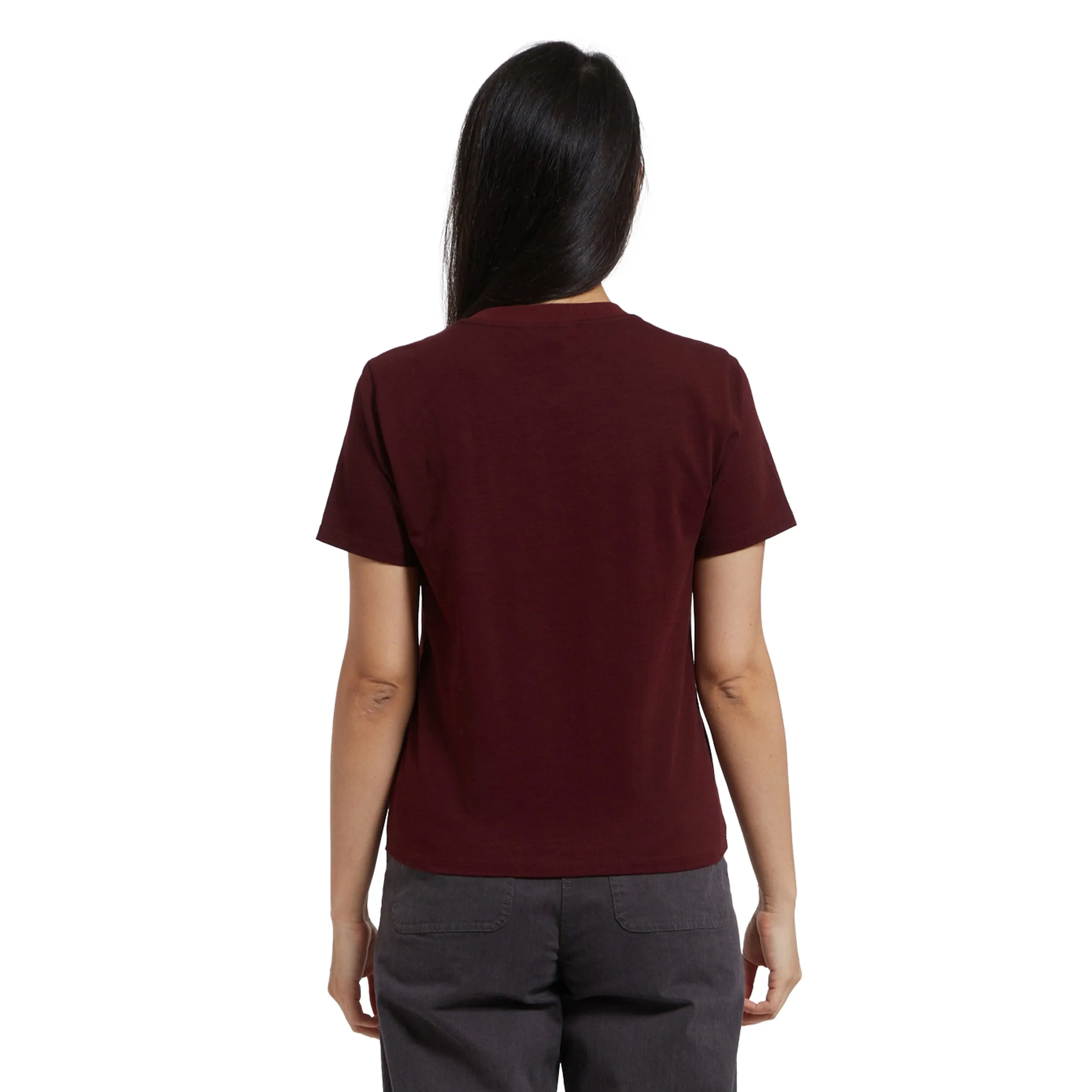 Lindsay Tee - Burgundy (Final Sale)