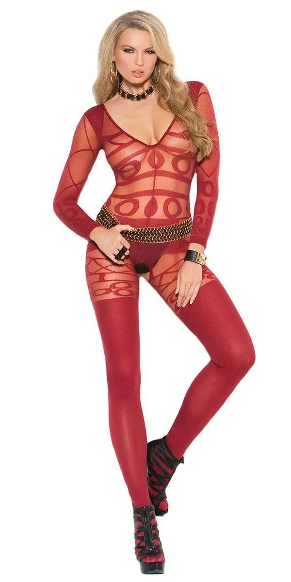 Lovelace Long Sleeve Bodystocking