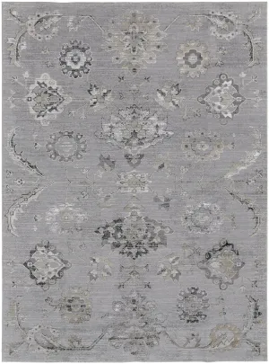 Macklaine MCK39FQF Silver/Beige Rug