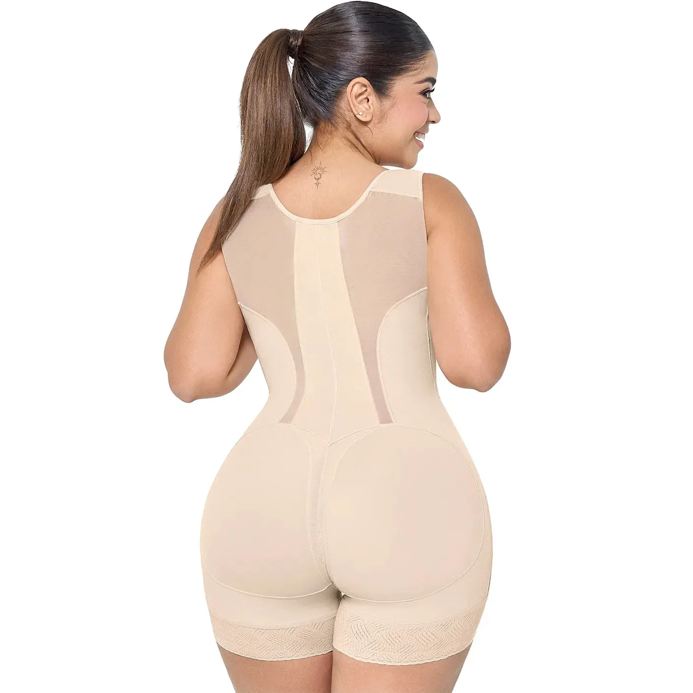 MariaE Fajas Colombian Tummy Control Bodysuit Ultra Compression