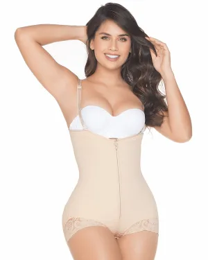 MariaE Fajas Colombianas Post-Op Open Bust Shapewear Bodysuit