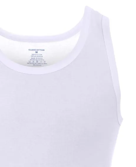 MEN’S WHITE A-TANK UNDERSHIRT - 5 PK