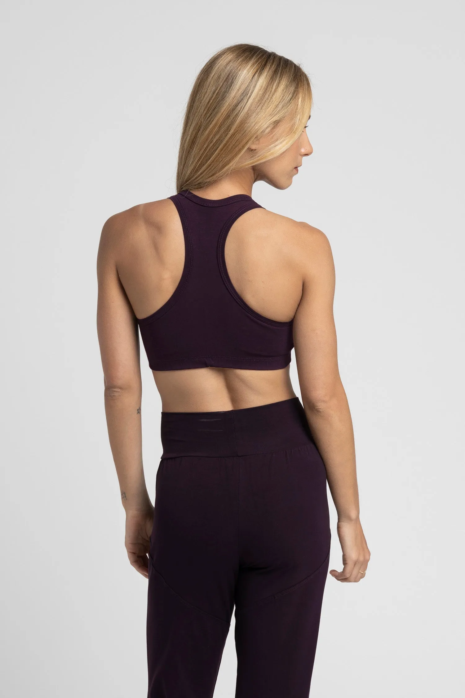 Organic Cotton Racer-Back Bra