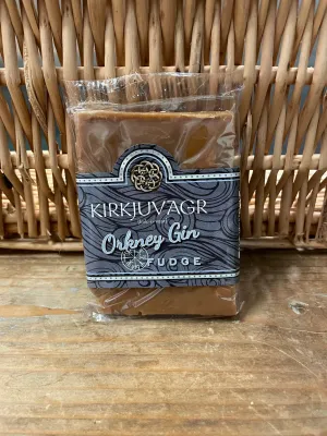 Orkney Fudge Kirkjuvagr Gin 100g Bar