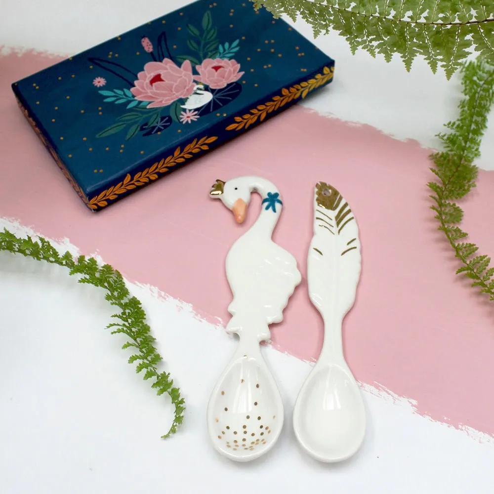 Secret Garden Swan Spoon