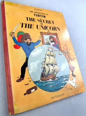 Secret of the Unicorn Methuen 1959 1st Edition HB Rare Vintage Tintin book Herge EO