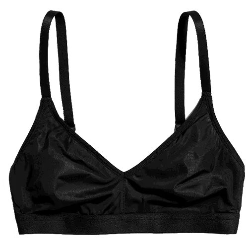 Silky Non-Wire Bra in Black