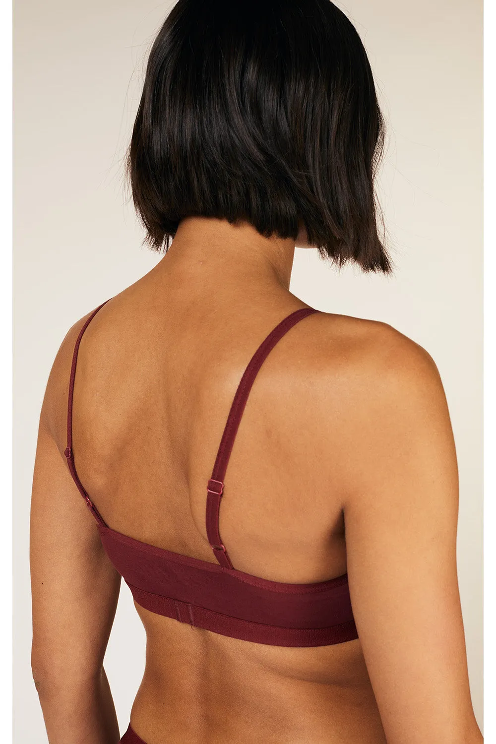 Soft Bra In Burgundy