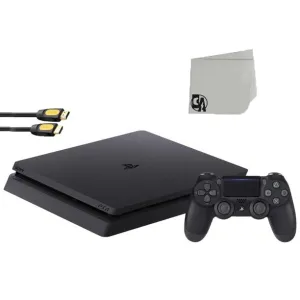 Sony 2215B PlayStation 4 Slim 1TB Gaming Console Black with BOLT AXTION Bundle Refurbished