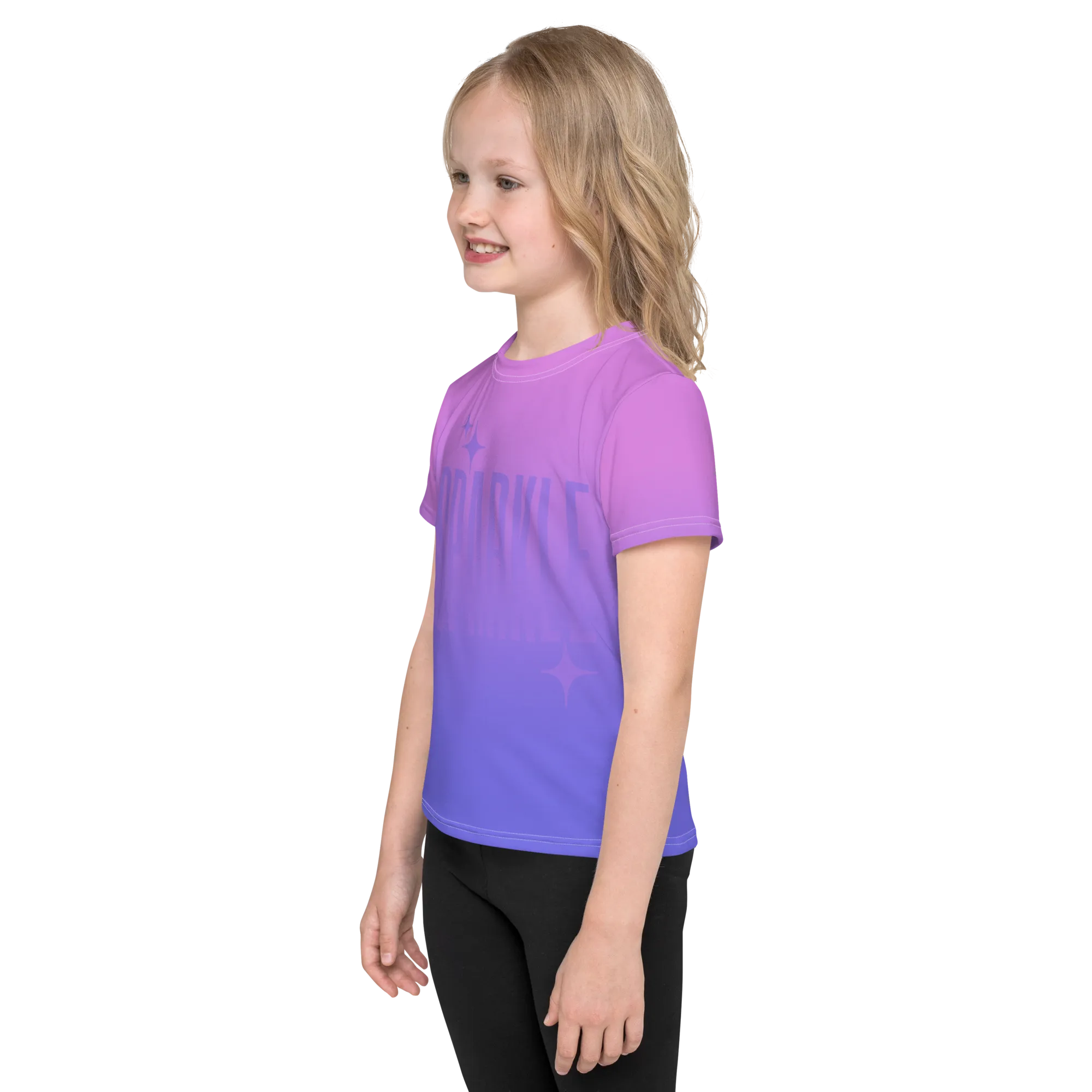 Sparkle Ghost Text Tee (Kids 2T-7)