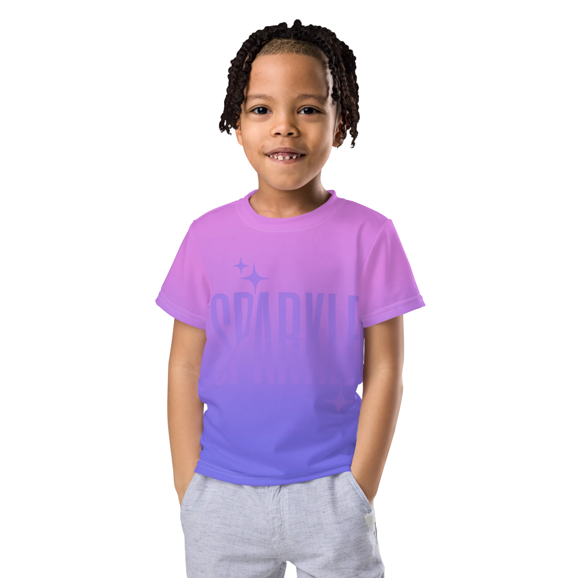 Sparkle Ghost Text Tee (Kids 2T-7)