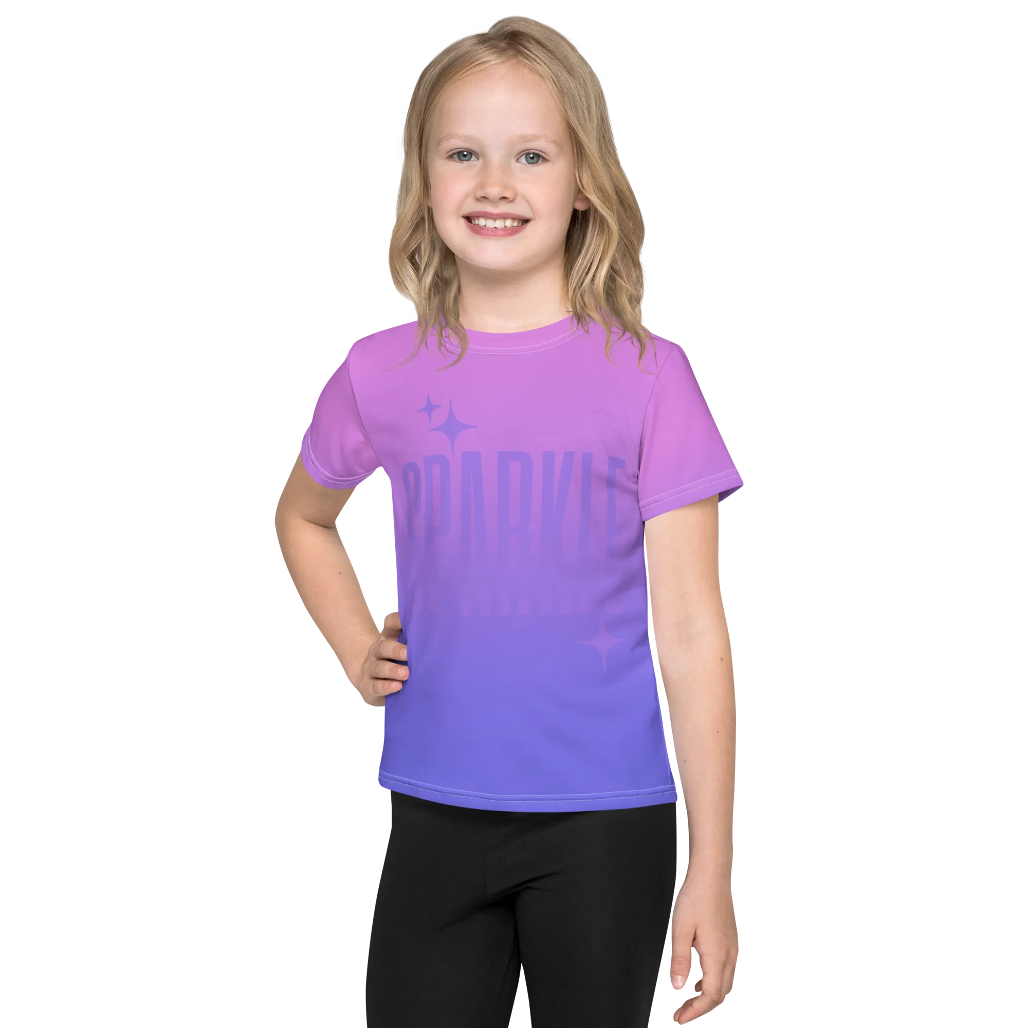 Sparkle Ghost Text Tee (Kids 2T-7)