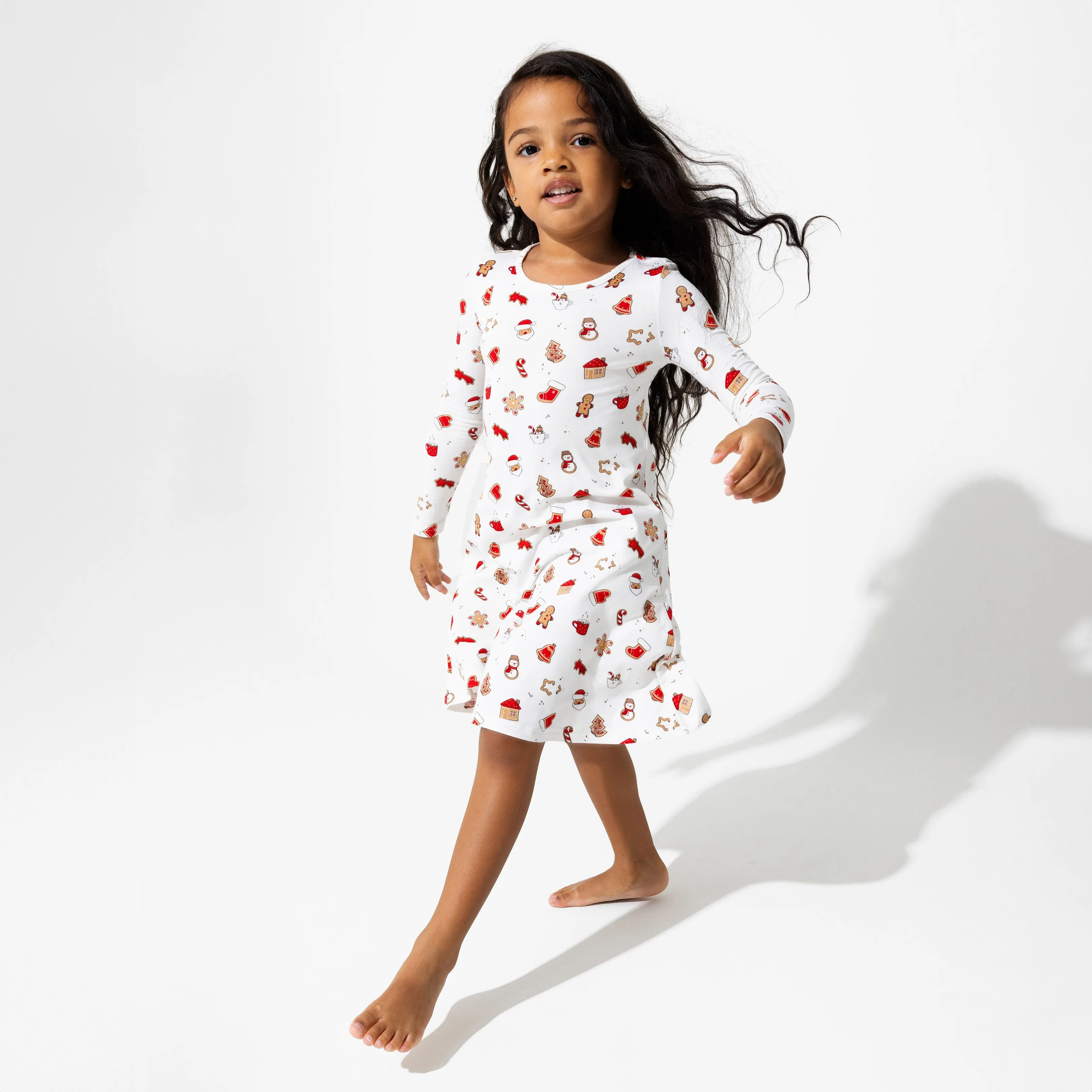 Sugar Cookies Bamboo Girls' Long Sleeve Dress