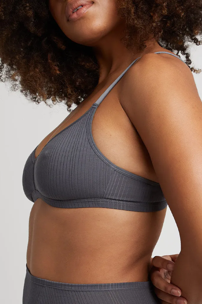 Whipped Non-Wire Bra in Graphite