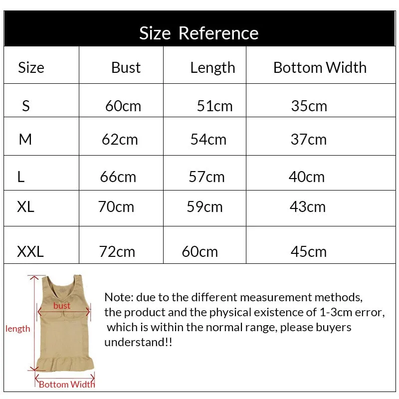 Women's Body Shaper Bra Tank Top Plus Size