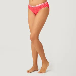 Women's Polka Dot/Gingham Ruffle Bikini Bottom